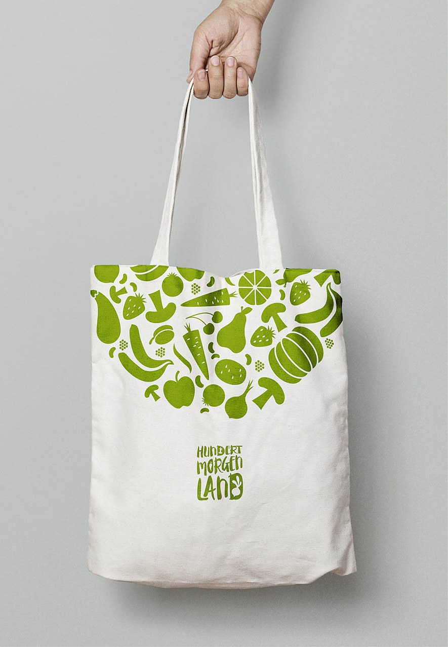 hundert morgen land tasche