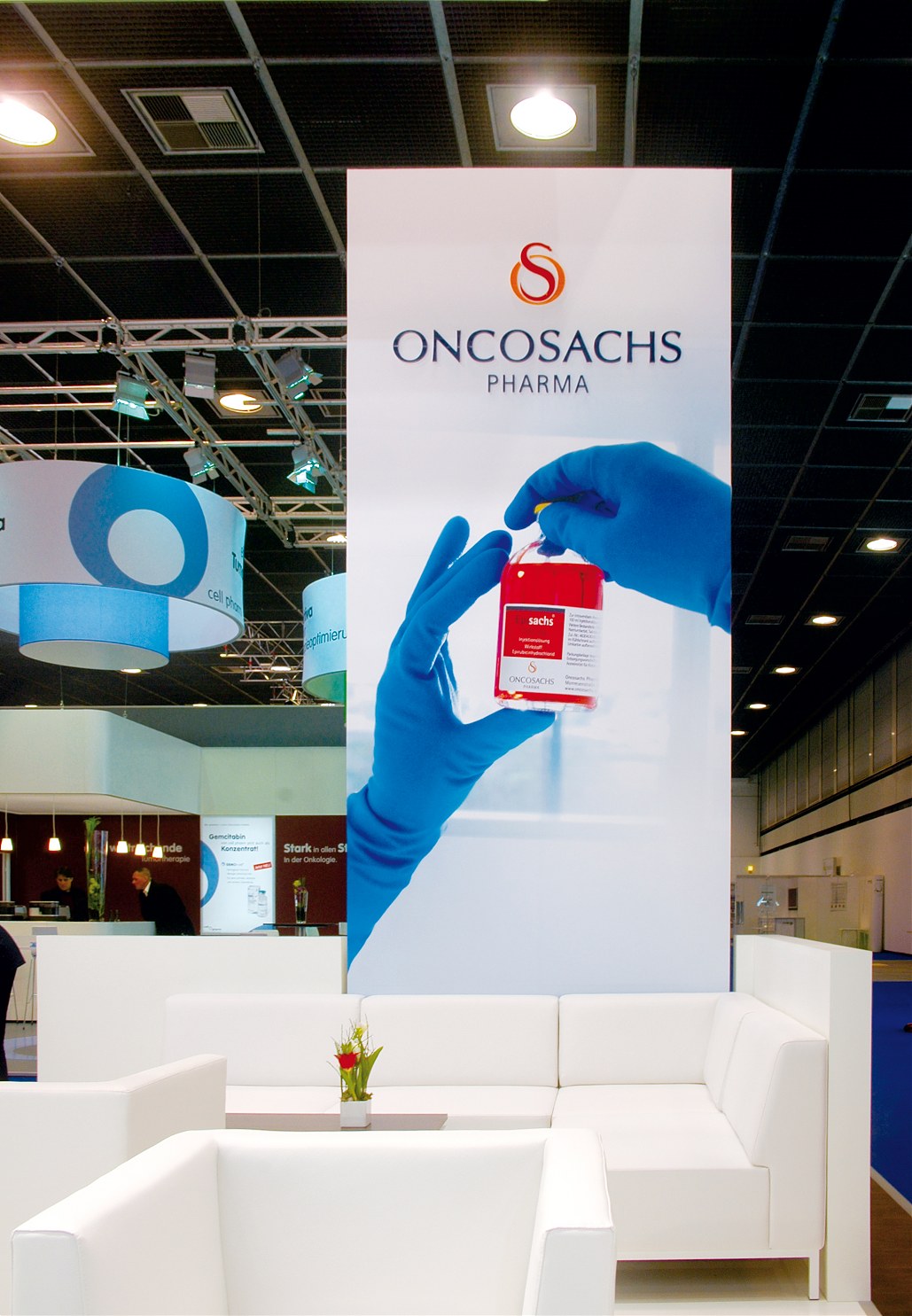 oncosachs pharma messe werbung