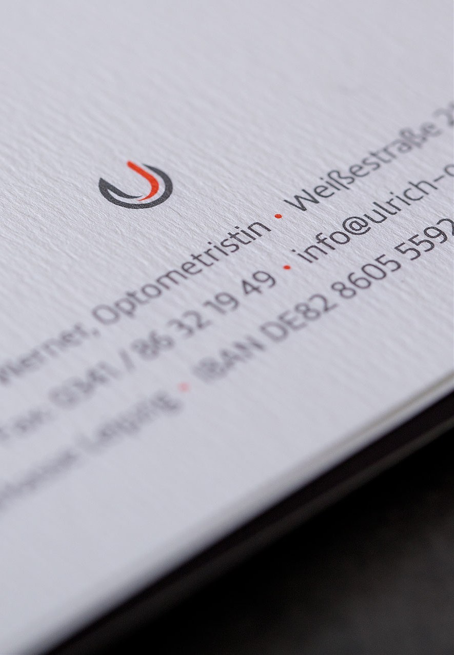 ulrich optik visitenkarte detail
