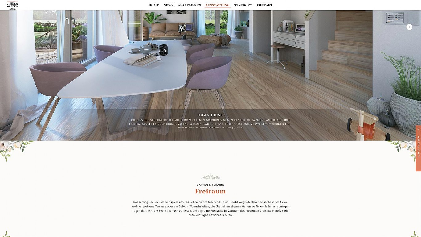 french garden web ausstattung