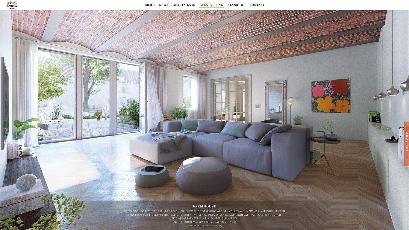 french garden web visualisierung