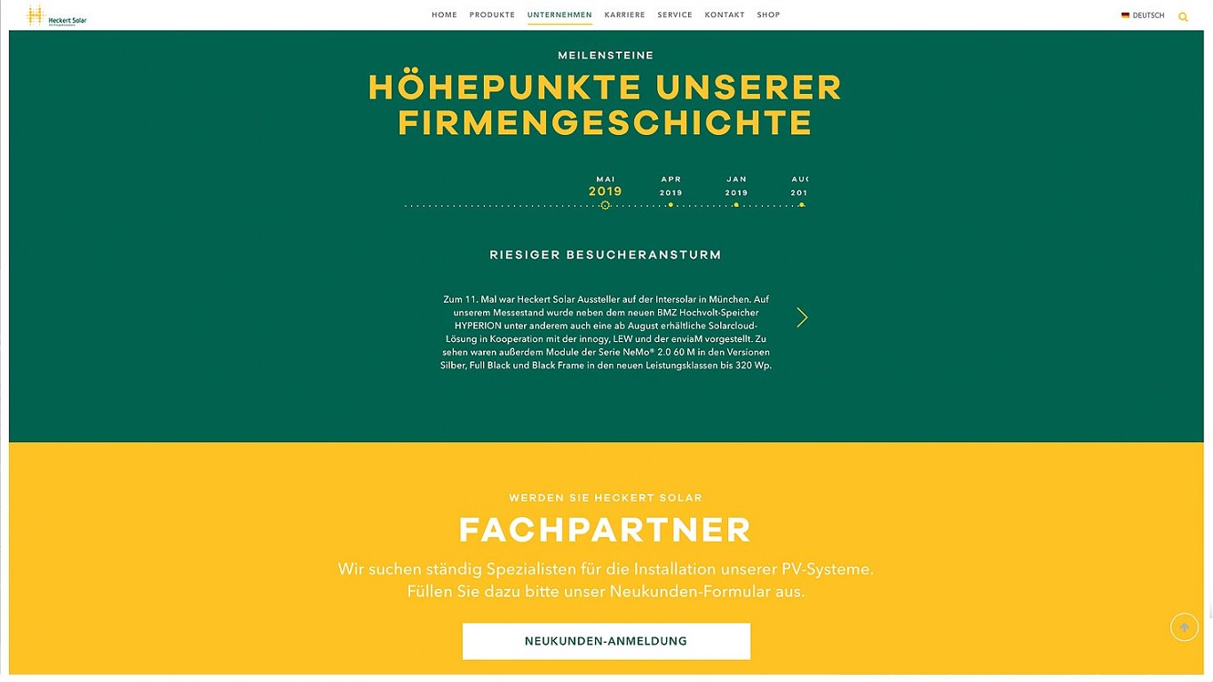 heckert solar web unternehmen