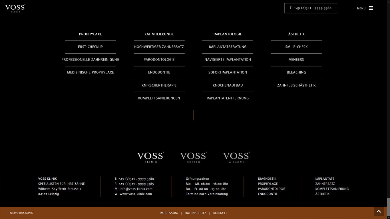 voss klinik web service