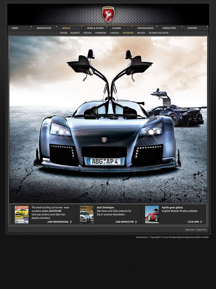 gumpert web home