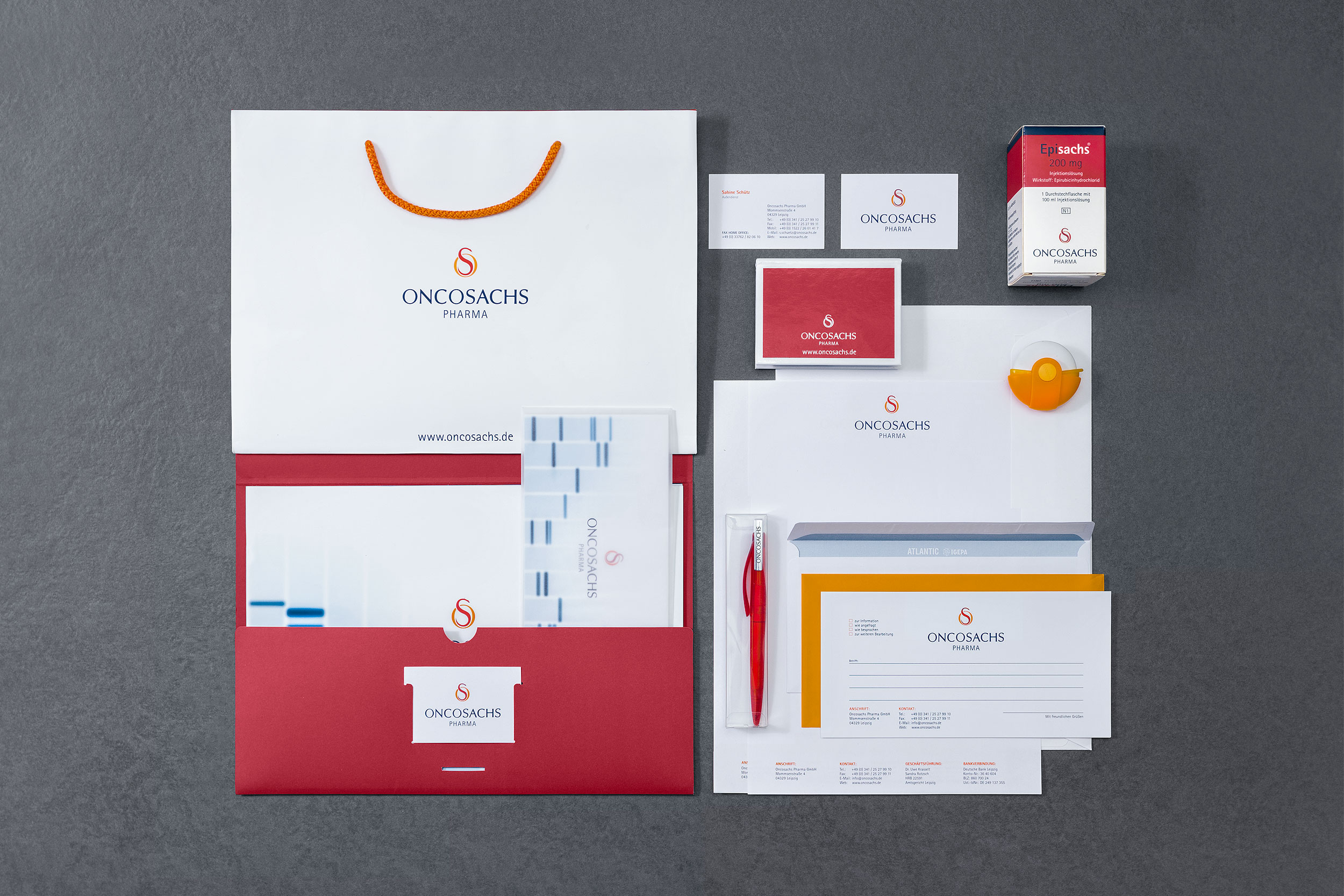 oncosachs pharma geschaeftsausstattung