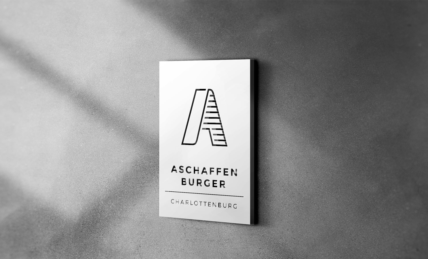 fenburger Strasse - Logo Metallschild