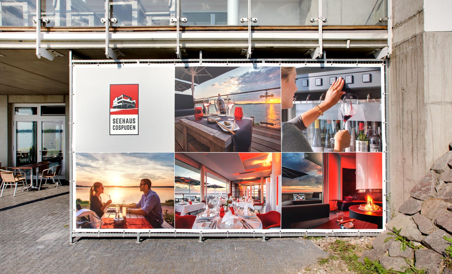 seehaus cospuden werbeplakat