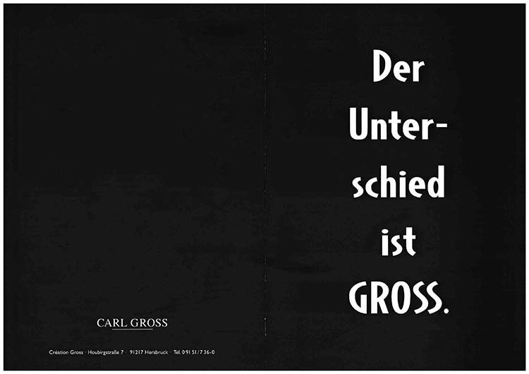 agentur dreipunkt referenz creation gross chronik 1995 carl gross wird erstmals geboren
